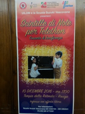 Scintille di note per Telethon - ore 17.00 -  Tempio della Rotonda, Rovigo